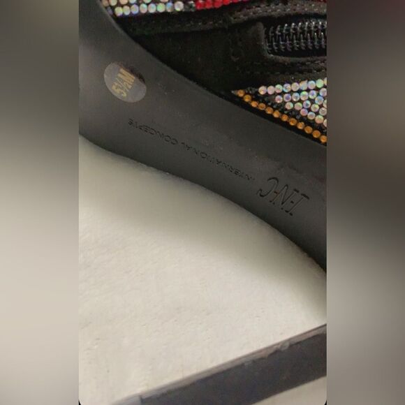 Reisa Reisa2 INC pointy toe boots heeled
booties bling rhinestones shiny… - Picture 4 of 9